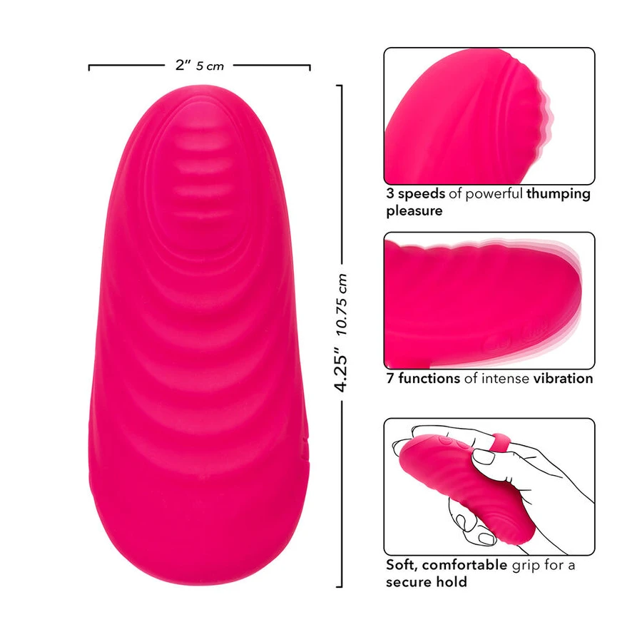 CALEXOTICS  ENVY KÄESHOIDV VEEREPALL MASSAGER 7 VIBRATIONS ROOSA
